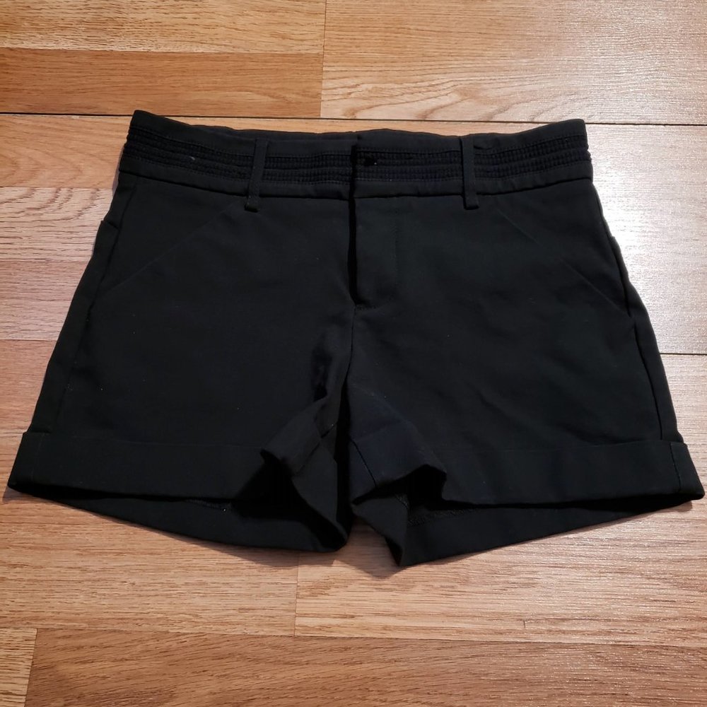 USED Bebe Short Shorts Black Size 2